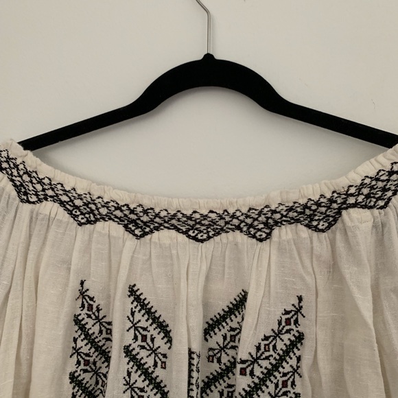 Free People All I Need Embroidered Top in Ivory - Picture 7 of 8